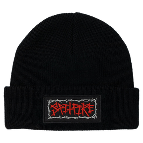 Bonnet Spitfire Gas Mask Script Patch Black