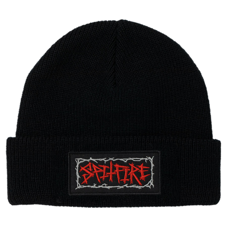 Bonnet Spitfire Gas Mask Script Patch Black