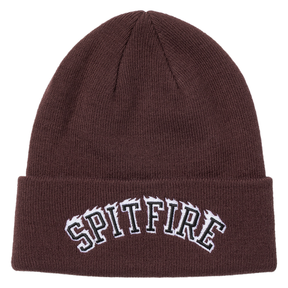 Spitfire Beanie Team Bighead Flame Script Dark Red Blk Wht
