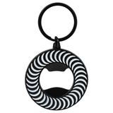 Spitfire Keychain Classic Swirl Bottle Opener Black White
