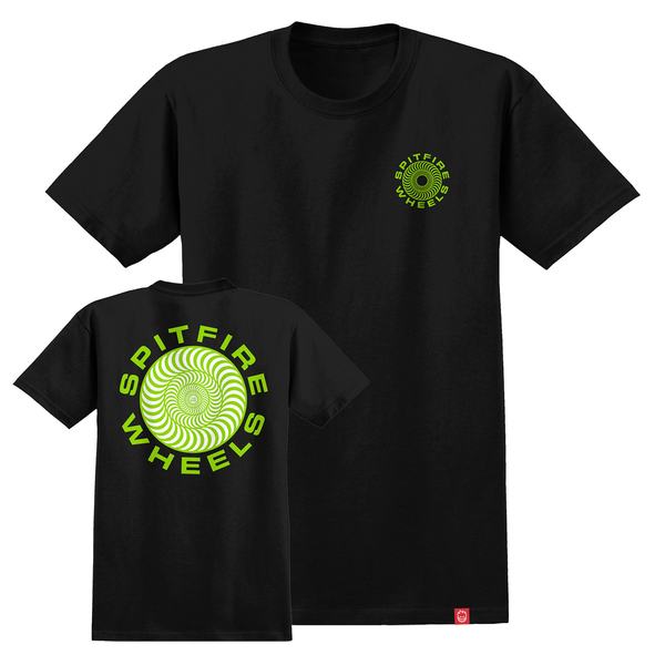 Spitfire T-Shirt Classic 87 Swirl Fill Ss Black