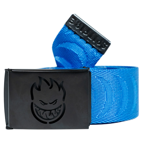 Ceinture Spitfire Bighead Cut Out Crescent Jaquard Blue Black