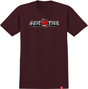 Tee-shirt Spitfire Old E Drop Bighead SS Burgundy