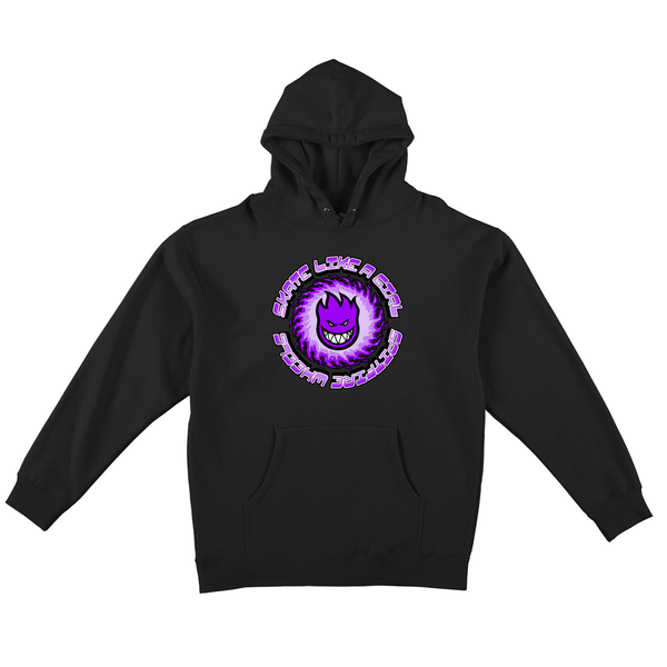 Spitfire Sweat Skate Like A Girl 25 Year Classic Hood Black