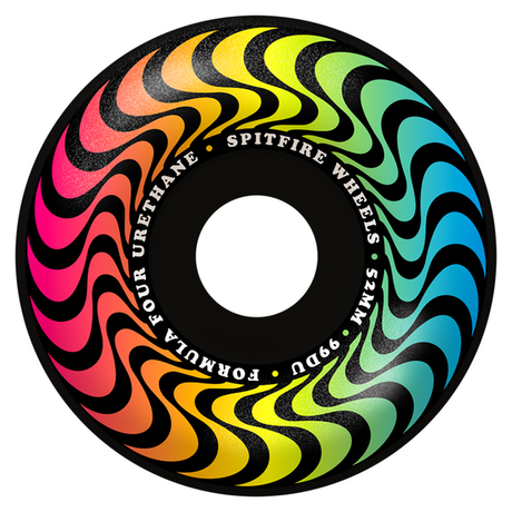 Spitfire Wheels (Jeu De 4) 52Mm F4 99D Trippy Swirl Rad Blk