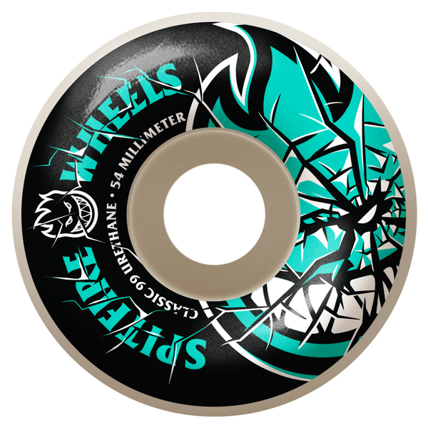 Spitfire Wheels (Jeu De 4) 54Mm 99D Shattered Big Head White