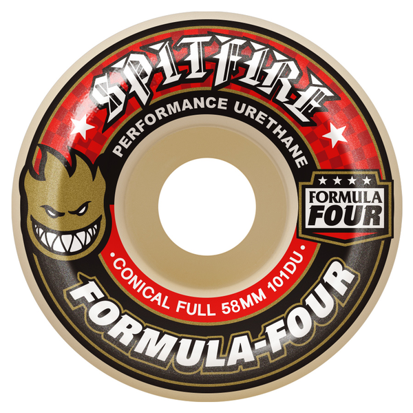 Spitfire Wheels (Jeu De 4) 58Mm F4 101D Conical Full Natural