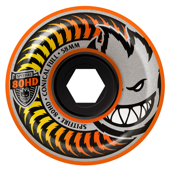 Spitfire Wheels (Jeu De 4) 58Mm 80Hd Fade Orange Cncl Full