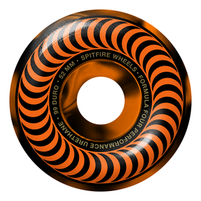 Spitfire Wheels (Jeu De 4) 52Mm F4 99D Blk Orange Swirl Clsc