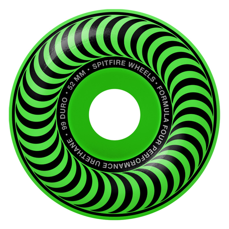 Spitfire Wheels (Jeu De 4) 52Mm F4 99D Classics Neon Green