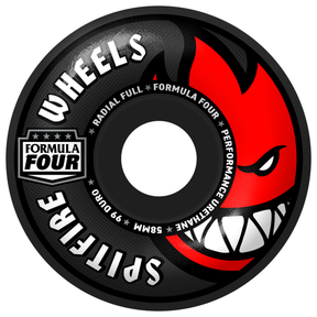 Spitfire Wheels (Jeu De 4) 58Mm F4 99D Colors Rad Full Blk