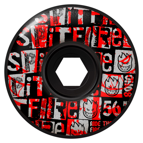 Roues de skate Spitfire 56 mm 80HD Ransom Radial Full Blk