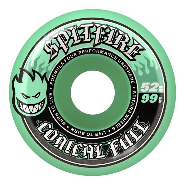 Roues de skate Spitfire 52 mm F4 99D Color Cncl Full Teal