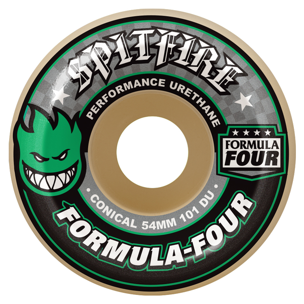 Spitfire Wheels (Jeu De 4) 54Mm F4 101D Conical Green Print