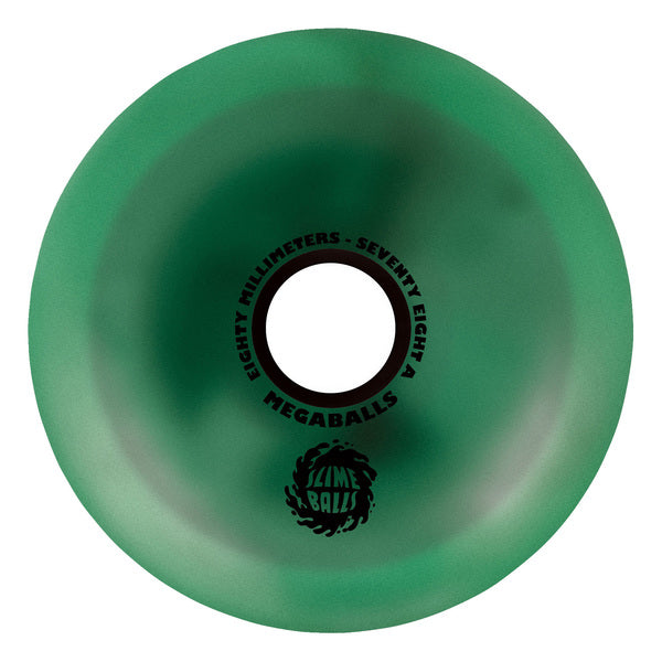 Slime Balls Wheels (Jeu De 4) 80Mm Mega Balls Green 78A