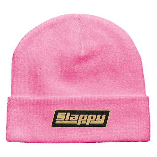 Slappy Beanie Og Logo Roll Up Pink