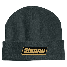 Slappy Beanie Og Logo Roll Up Black