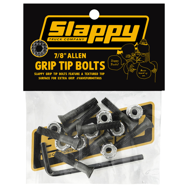 Slappy Visserie (Jeu De 8) 0.875 Pouce Allen Grip Black