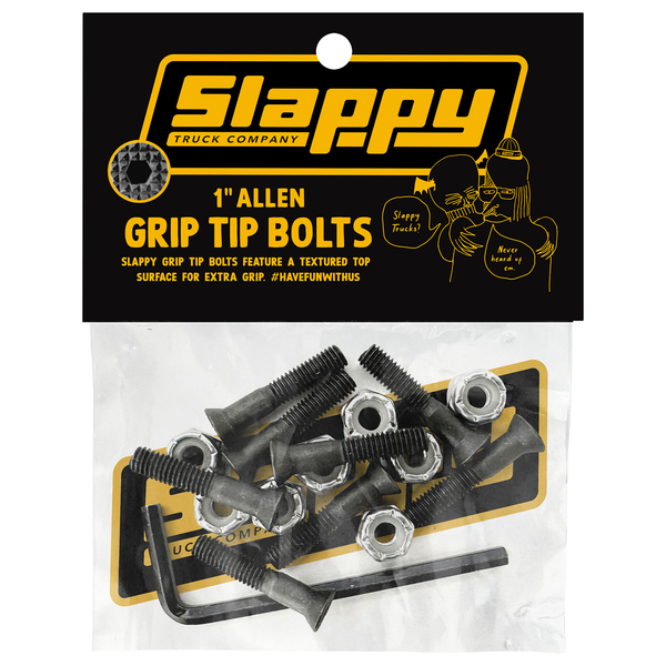 Slappy Visserie (Jeu De 8) 1 Pouce Allen Grip Black