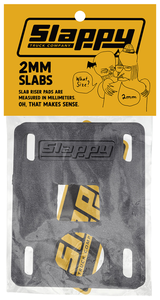 Slappy Pads (Jeu De 2) Slabs 2Mm Low Risers Black
