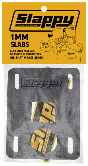 Slappy Pads (Jeu De 2) Slabs 1Mm Low Risers Black