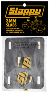 Slappy Pads (Jeu De 2) Slabs 3Mm Low Risers Black