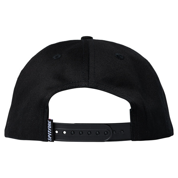 Spitfire Cap Charred Remains 5P Snapback Black