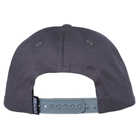 Casquette snapback Spitfire Gas Mask Script Patch Charcoal