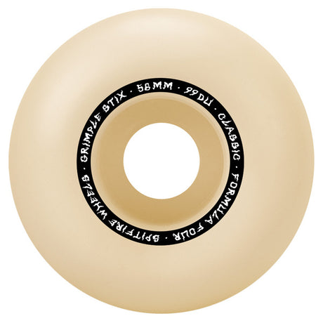 Spitfire Wheels (Jeu De 4) 56Mm F4 99D Grimple Furry Clsc