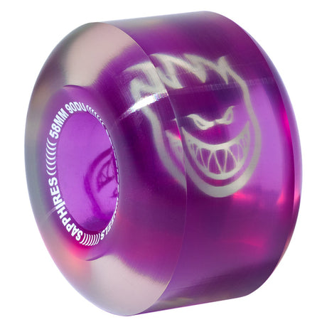 Spitfire Wheels (Jeu De 4) 58Mm 90D Sapphire Clr Purple