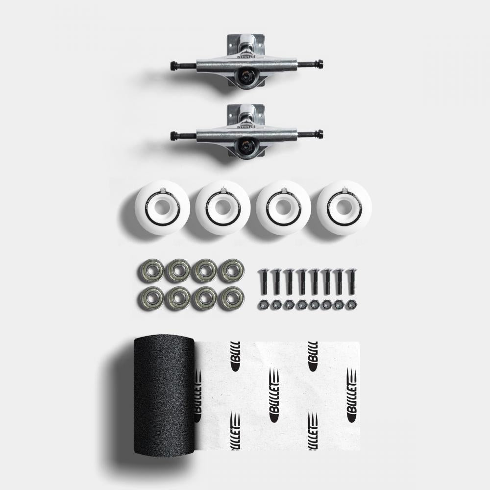 Sushi Truck Undercarriage Set (Uk) 5.25 Silver - Abec 3 - 53Mm