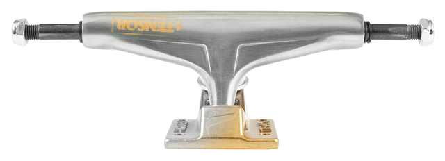Truck de skate Tensor 5.25 Alum Stencil Mirror Raw Gld (jeu de 2)