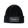 Bonnet Thunder Script Patch Grey Black White