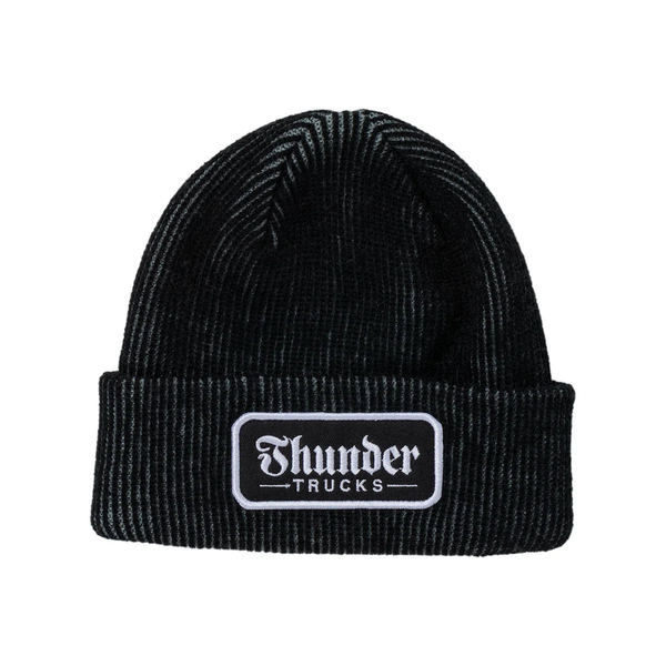 Bonnet Thunder Script Patch Grey Black White