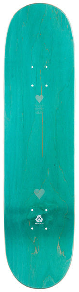 The Heart Supply Deck R7 Vertical Flow Neon Blue 8.25