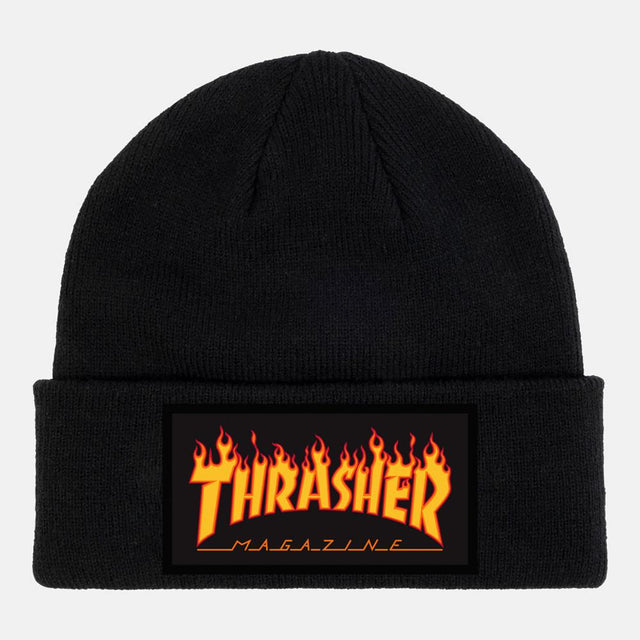 Bonnet Thrasher Flame Patch Black
