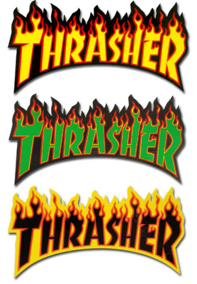 Stickers Thrasher Flame Logo Medium (lot de 25)