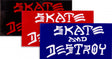Stickers Thrasher Skate & Destroy (lot de 25)
