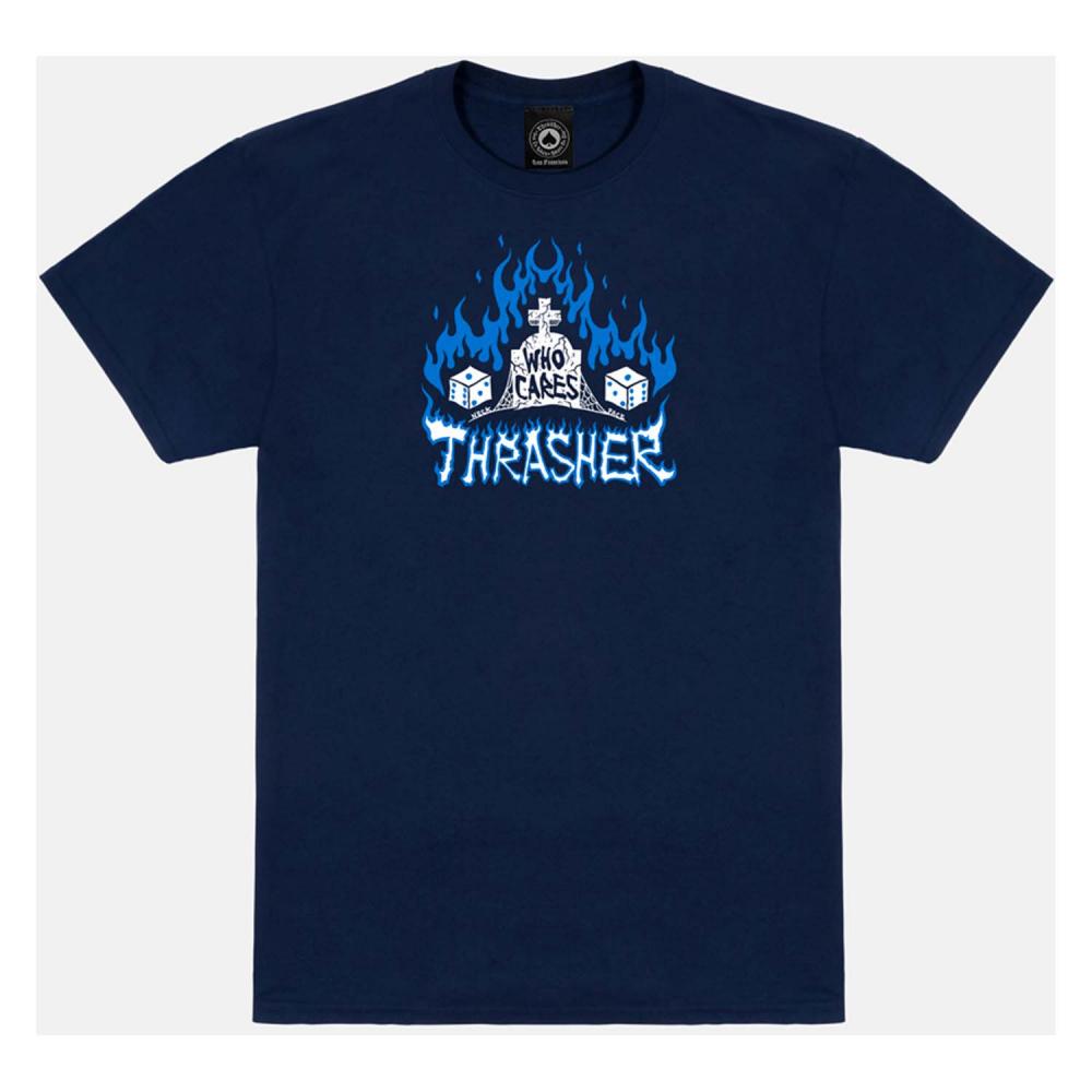 Thrasher T-Shirt (Uk) Who Cares By Neckface