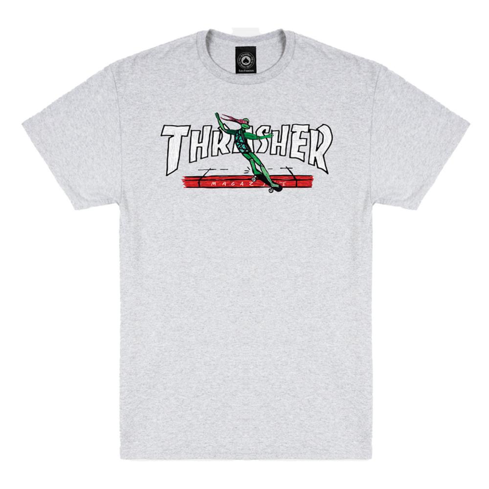 Thrasher T-Shirt (Uk) Red Curb Lsd