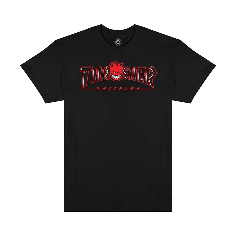 Thrasher X Spitfire T-Shirt (Uk) Big Head Outline