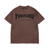 Tee-shirt Thrasher Mag Logo Vintage Brown