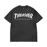 Tee-shirt Thrasher Mag Logo Vintage Black