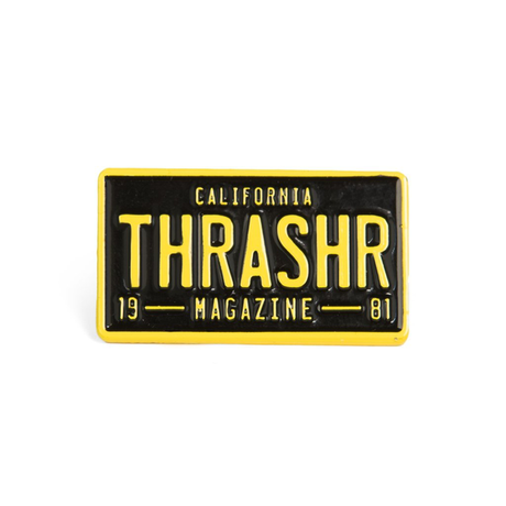 Thrasher Pin License Plate