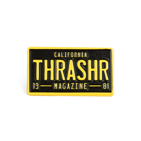 Thrasher Pin License Plate