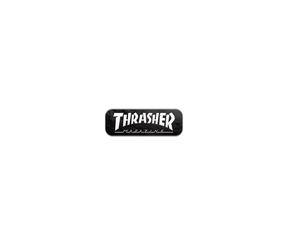 Pin's Thrasher Mag Logo Black White