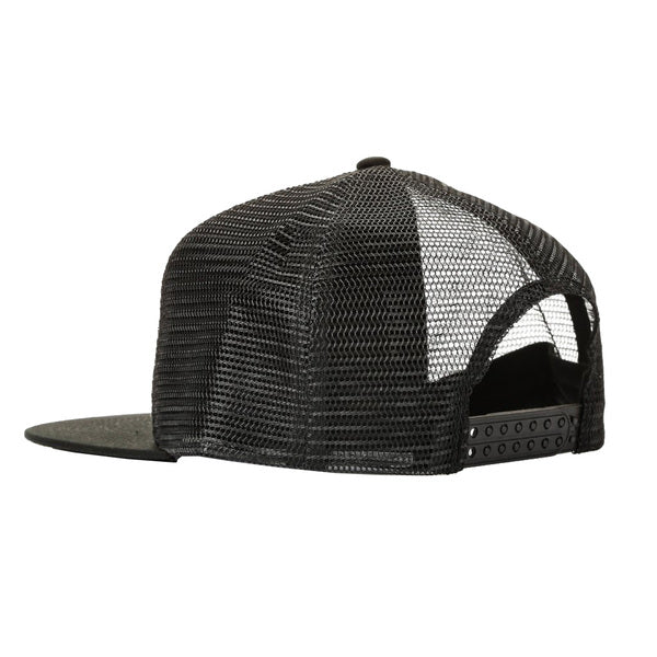 Thrasher Cap Flame Emb Mesh Black