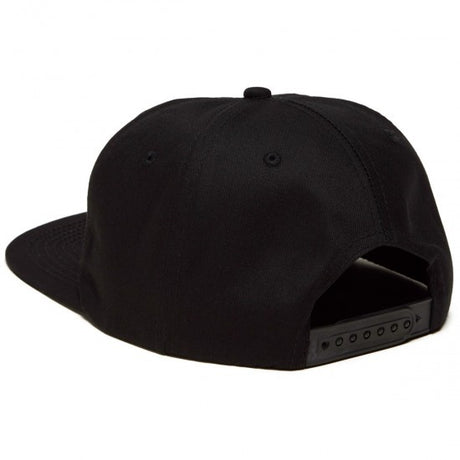 Thrasher Cap Flame Emb Snapback Black