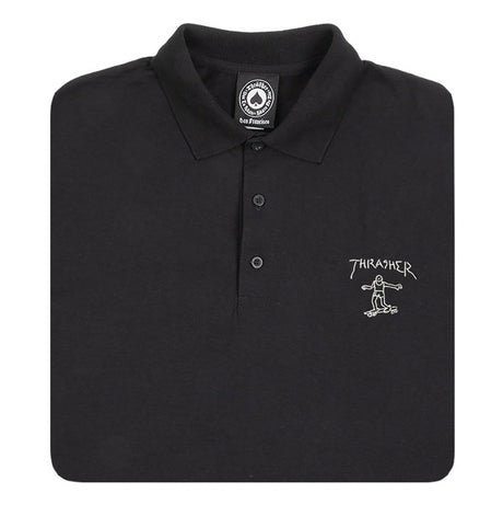 Thrasher Polo Little Gonz Emb Black