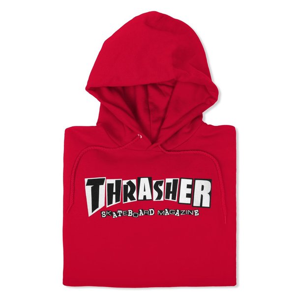 Thrasher Sweat Baker Hood Red